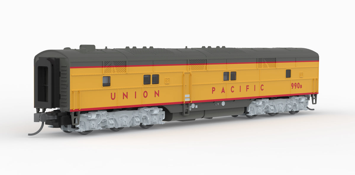 Broadway Limited Imports 10241 N EMD E7B, UP 988B, Yellow & Gray, 1960's Appearance, No-Sound / DCC-Ready, N - view 4