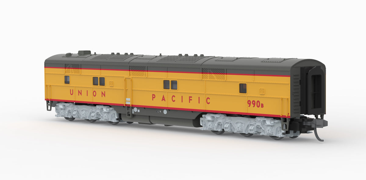 Broadway Limited Imports 10238 N EMD E7B, UP 988B, Yellow & Gray, 1960's Appearance, Paragon4 Sound/DC/DCC, N - view 6