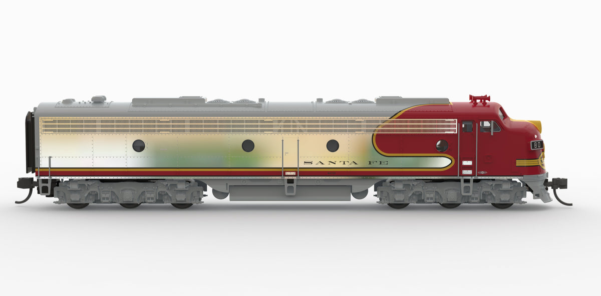 Broadway Limited Imports 10284 N EMD E8A, ATSF 86L, 1950's Appearance, No-Sound / DCC-Ready, N - view 6