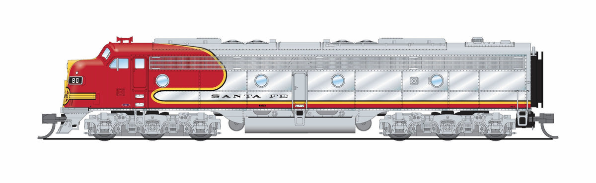 Broadway Limited Imports 10284 N EMD E8A, ATSF 86L, 1950's Appearance, No-Sound / DCC-Ready, N - view 8