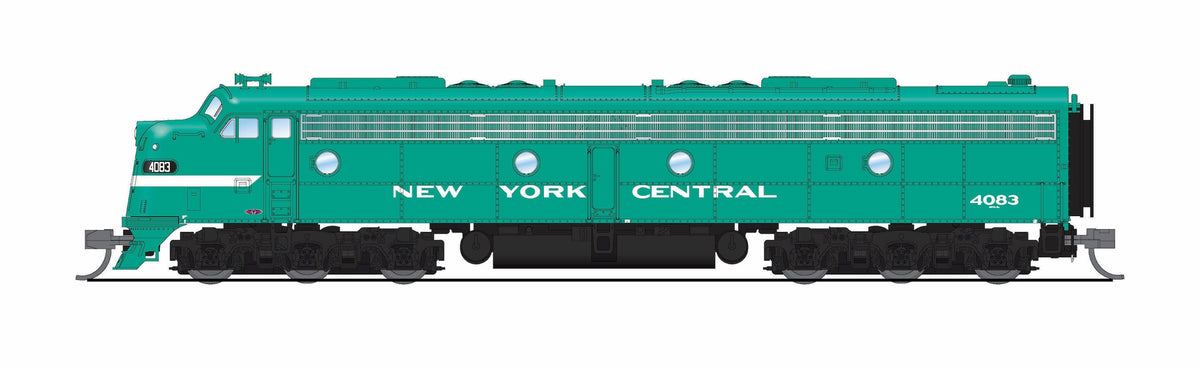 Broadway Limited Imports 10292 N EMD E8A / E7B, NYC 4083 / 4108, Century Green, A-unit No-Sound / DCC-Ready, Unpowered B, N - view 7