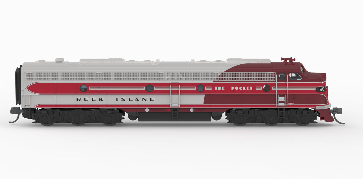 Broadway Limited Imports 10296 N EMD E8A, CRIP 649, "The Rocket" Scheme, Paragon4 Sound/DC/DCC, N - view 6