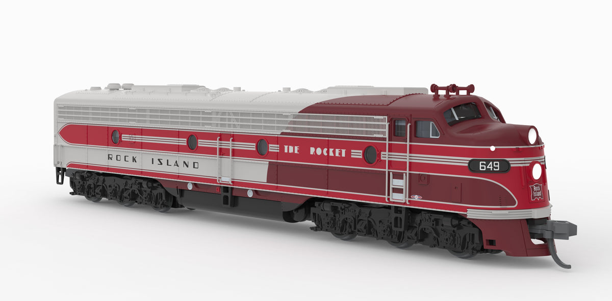 Broadway Limited Imports 10296 N EMD E8A, CRIP 649, "The Rocket" Scheme, Paragon4 Sound/DC/DCC, N - view 7