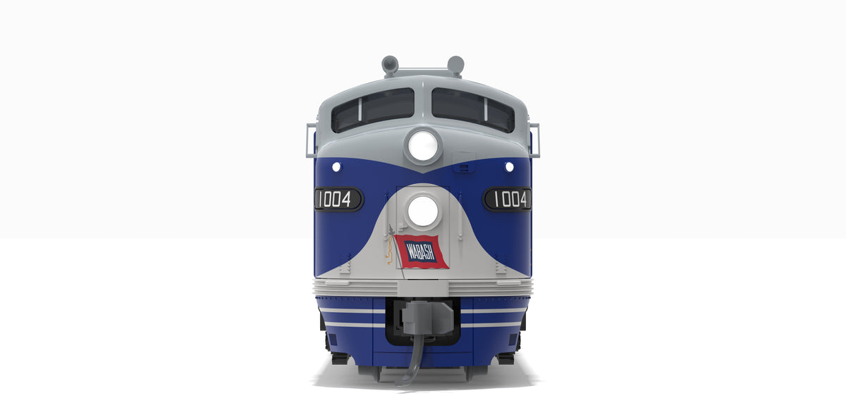 Broadway Limited Imports 10307 N EMD E8A, WAB 1007, Bluebird Paint Scheme, No-Sound / DCC-Ready, N - view 2