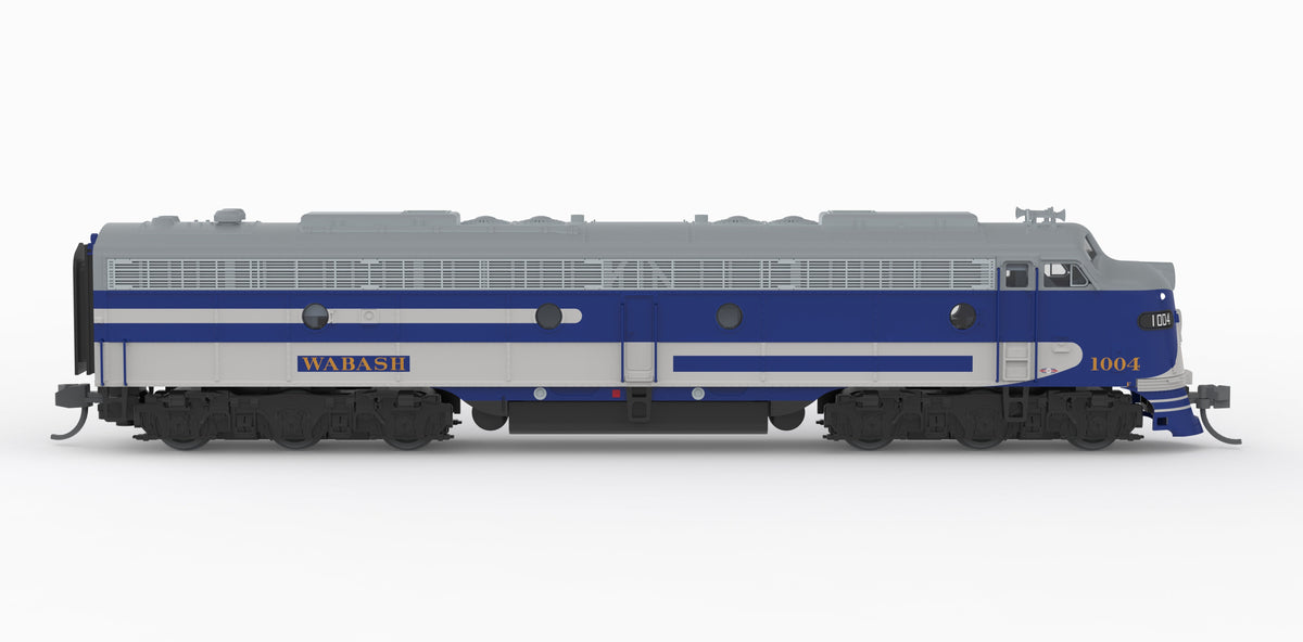 Broadway Limited Imports 10307 N EMD E8A, WAB 1007, Bluebird Paint Scheme, No-Sound / DCC-Ready, N - view 6