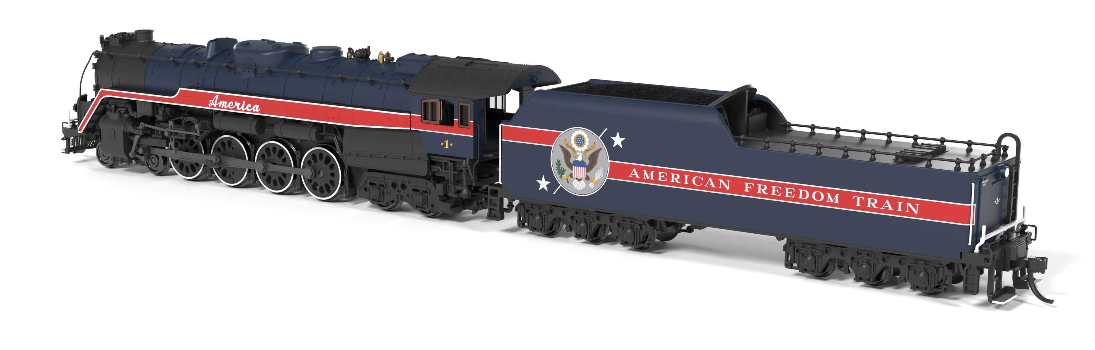 BLI 10325 N T1 4-8-4 RDG - front 3/4 view
