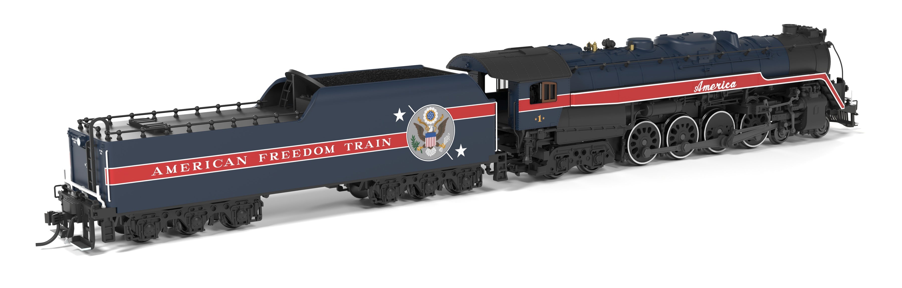 BLI 10324 N T1 4-8-4 RDG - rear 3/4 view