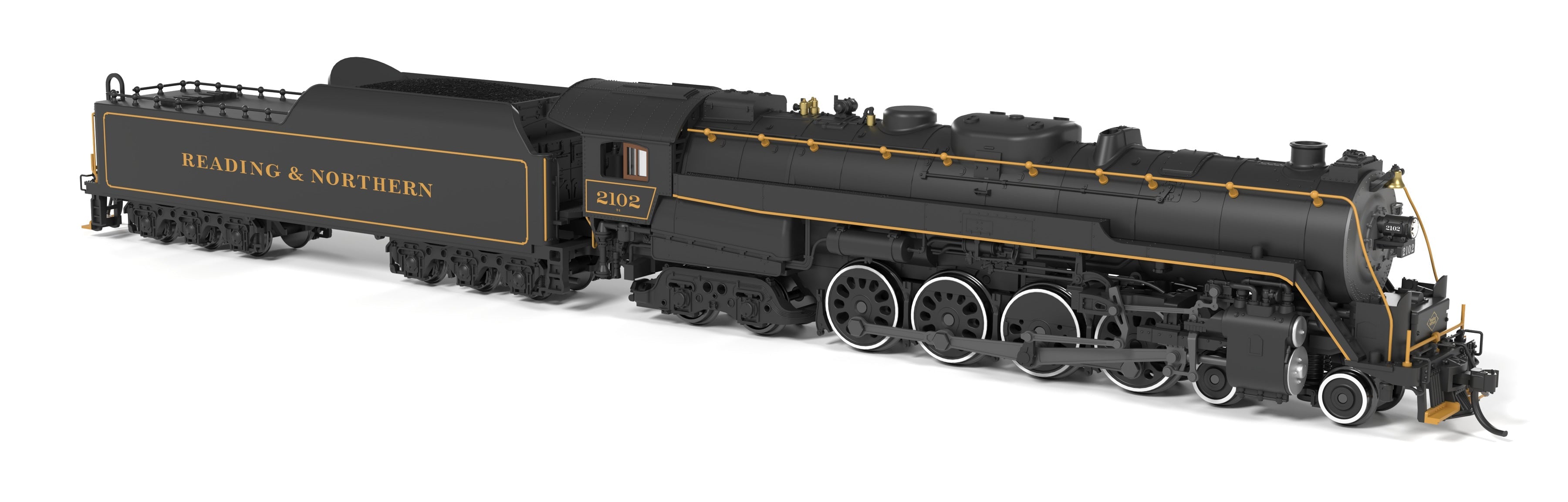 BLI 10329 N T1 4-8-4 RDG 2102 - trucks and fuel tank