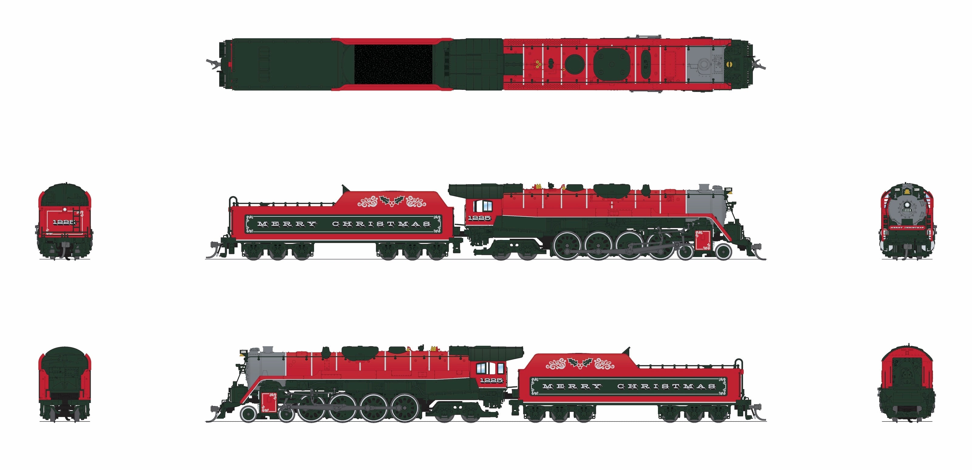 BLI 10331 N T1 4-8-4 RDG - underside view