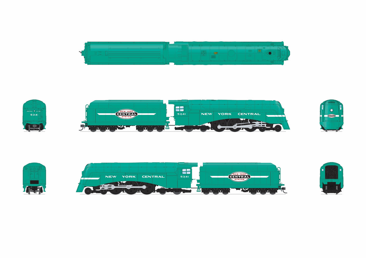 Broadway Limited Imports 10339 HO Commodore Vanderbilt, NYC 5341, Century Green Fantasy Paint, No-Sound / DCC-Ready, HO - view 8