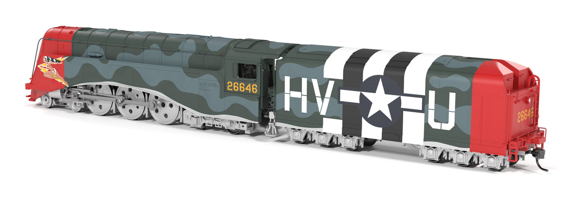 Broadway Limited Imports 10346 HO Commodore Vanderbilt, USAAF Fantasy Paint, HV-U 26646, Paragon4 Sound/DC/DCC, w/ Smoke, HO - view 3