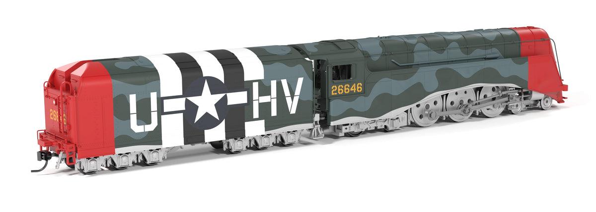 Broadway Limited Imports 10346 HO Commodore Vanderbilt, USAAF Fantasy Paint, HV-U 26646, Paragon4 Sound/DC/DCC, w/ Smoke, HO - view 4