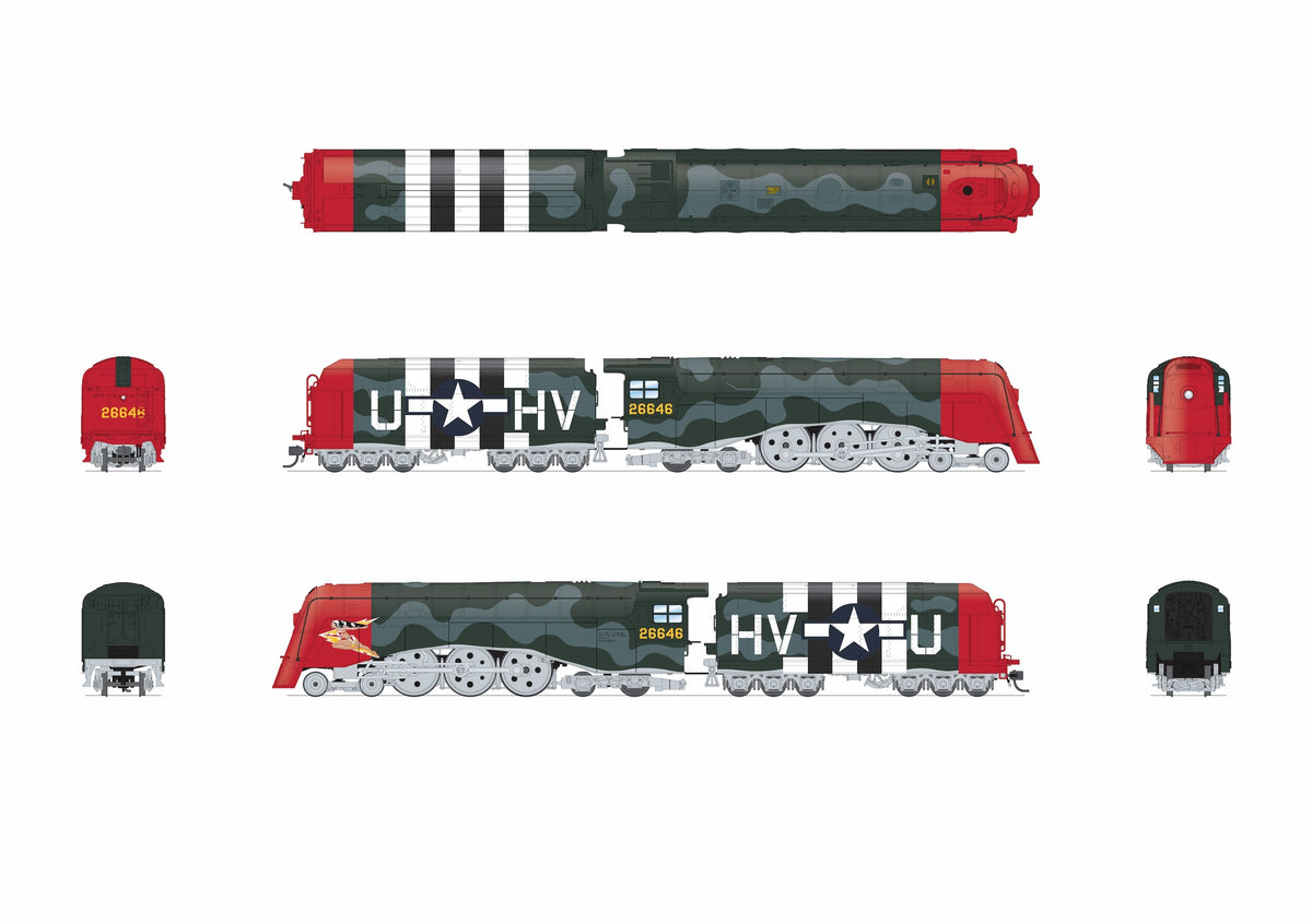 Broadway Limited Imports 10347 HO Commodore Vanderbilt, USAAF Fantasy Paint, HV-U 26646, No-Sound / DCC-Ready, HO - view 8