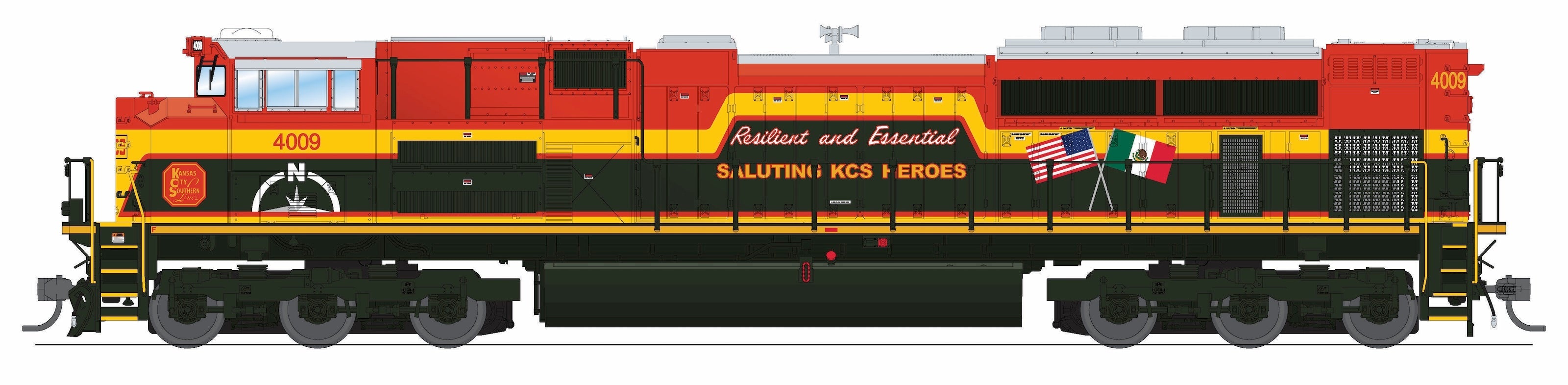BLI 10434 HO SD70ACe KCS 4009 - underside view