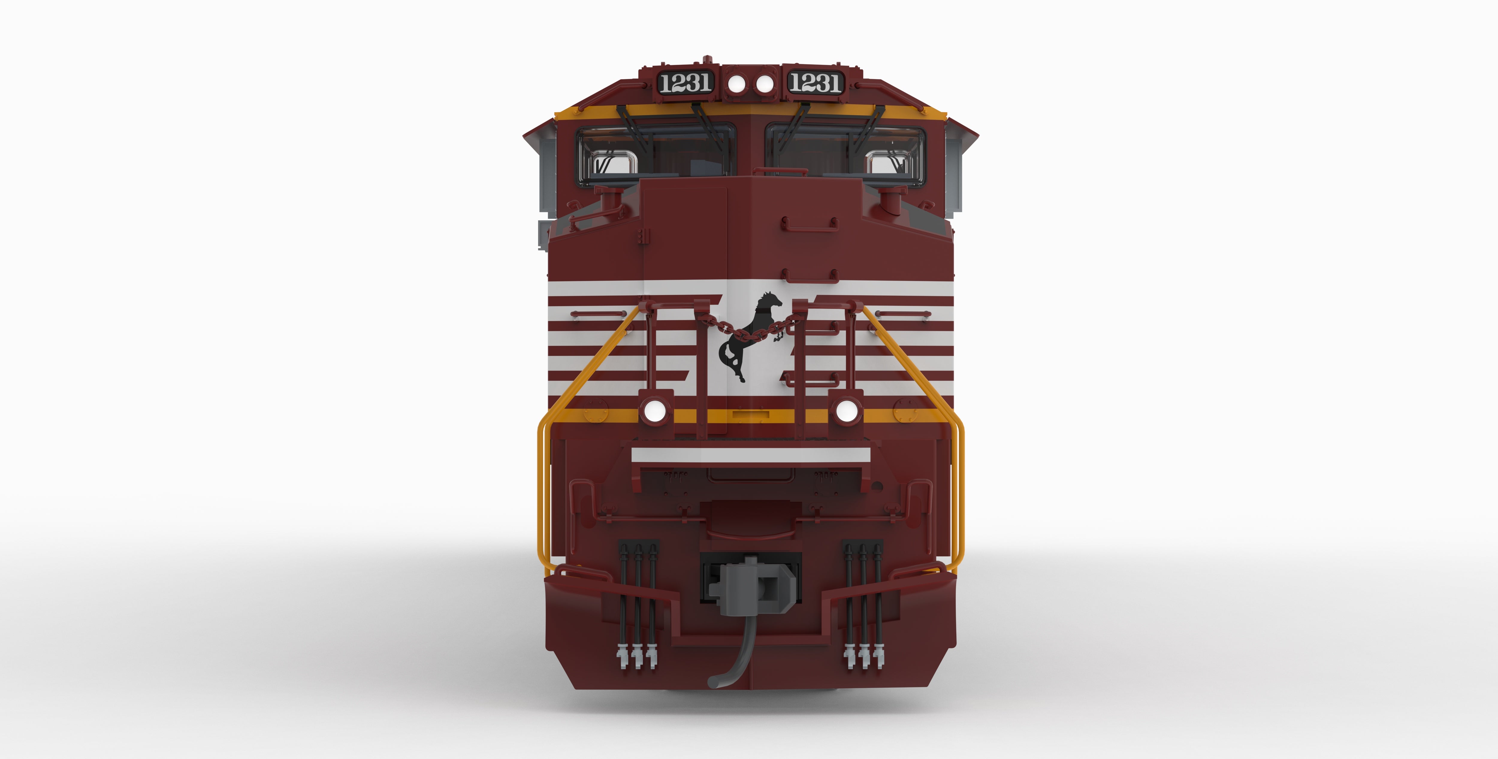 BLI 10436 HO SD70ACe NS 1231 - cab and engineer-side detail