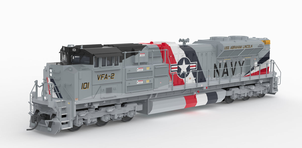 Broadway Limited Imports 10441 HO EMD SD70ACe, US Navy #101 Fantasy Paint, Paragon4 Sound/DC/DCC, w/ Smoke, HO