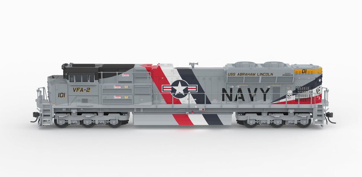 Broadway Limited Imports 10442 HO EMD SD70ACe, US Navy #101 Fantasy Paint, No-Sound / DCC-Ready, HO - view 3