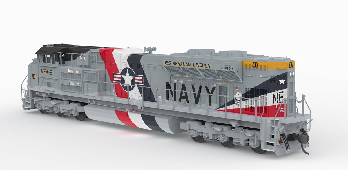 Broadway Limited Imports 10442 HO EMD SD70ACe, US Navy #101 Fantasy Paint, No-Sound / DCC-Ready, HO - view 4