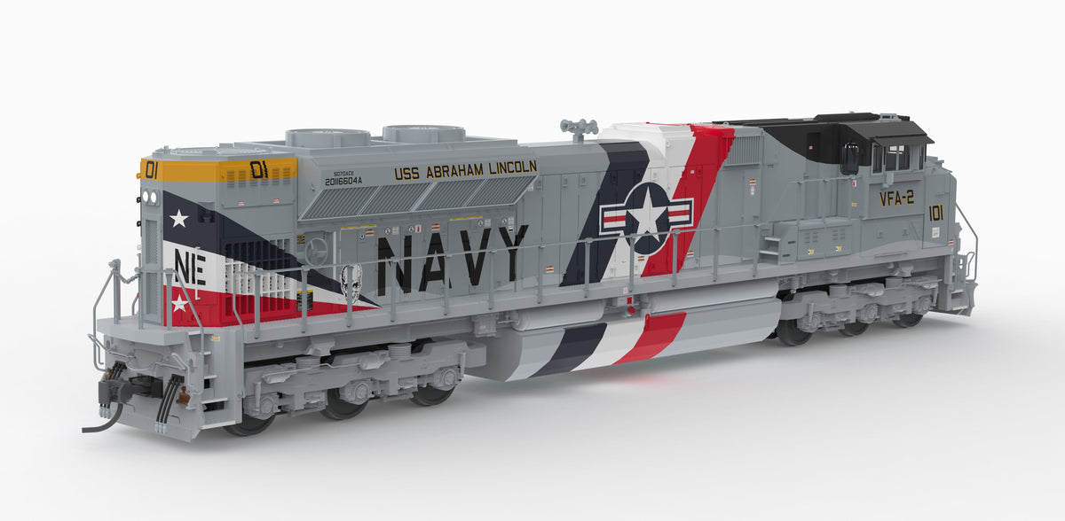 Broadway Limited Imports 10441 HO EMD SD70ACe, US Navy #101 Fantasy Paint, Paragon4 Sound/DC/DCC, w/ Smoke, HO - view 5