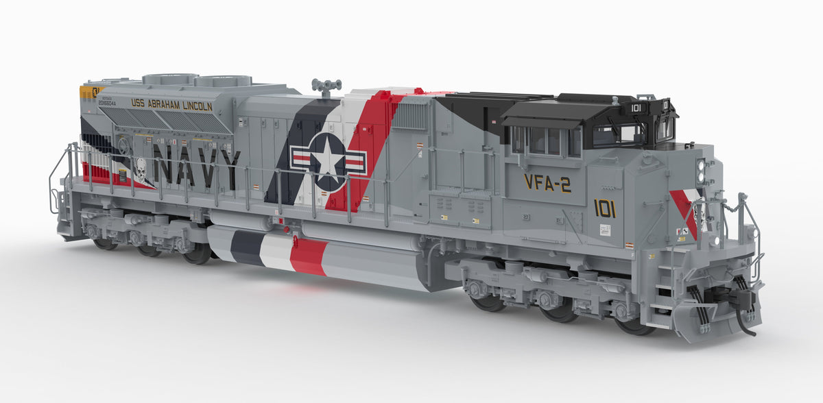 Broadway Limited Imports 10441 HO EMD SD70ACe, US Navy #101 Fantasy Paint, Paragon4 Sound/DC/DCC, w/ Smoke, HO - view 7