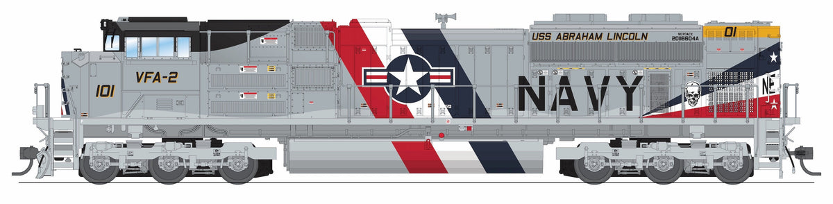 Broadway Limited Imports 10442 HO EMD SD70ACe, US Navy #101 Fantasy Paint, No-Sound / DCC-Ready, HO - view 8