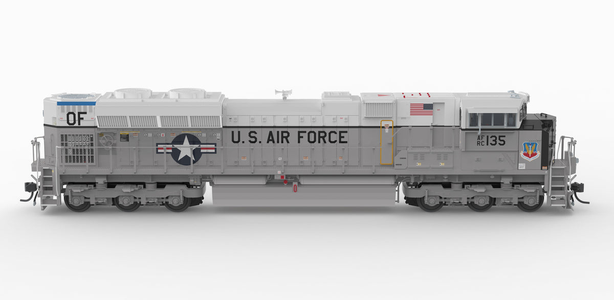 Broadway Limited Imports 10443 HO EMD SD70ACe, US Air Force #135 Fantasy Paint, Paragon4 Sound/DC/DCC, w/ Smoke, HO - view 6