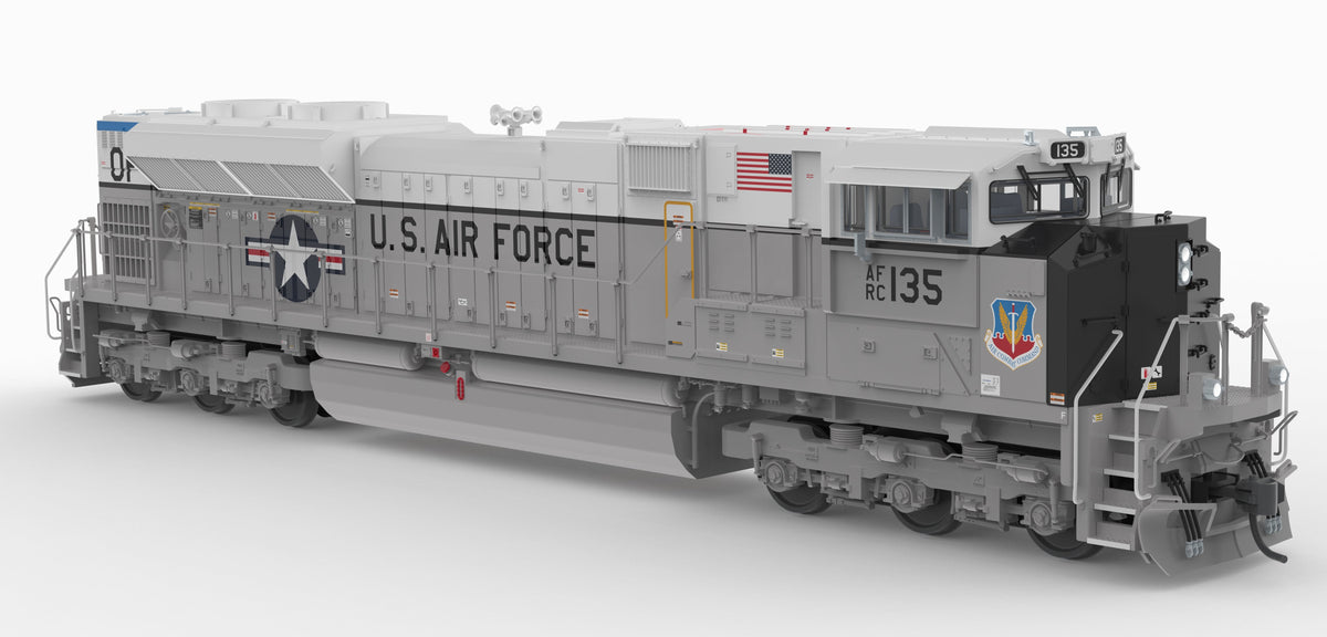 Broadway Limited Imports 10443 HO EMD SD70ACe, US Air Force #135 Fantasy Paint, Paragon4 Sound/DC/DCC, w/ Smoke, HO - view 7