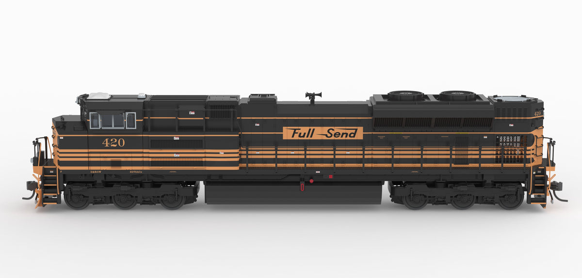 Broadway Limited Imports 10456 HO EMD SD70ACe, ES&D 420, "Full Send" 5-Stripe Scheme, No-Sound / DCC-Ready, HO (Hyce Trains) - view 3