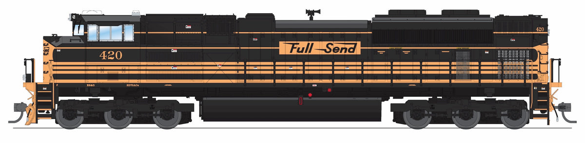 Broadway Limited Imports 10456 HO EMD SD70ACe, ES&D 420, "Full Send" 5-Stripe Scheme, No-Sound / DCC-Ready, HO (Hyce Trains) - view 8