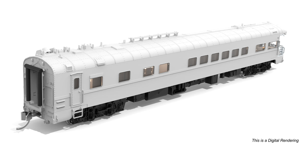 Broadway Limited Imports 10495 N Union Pacific Business Car, Painted Primer Gray w/ Black Trucks