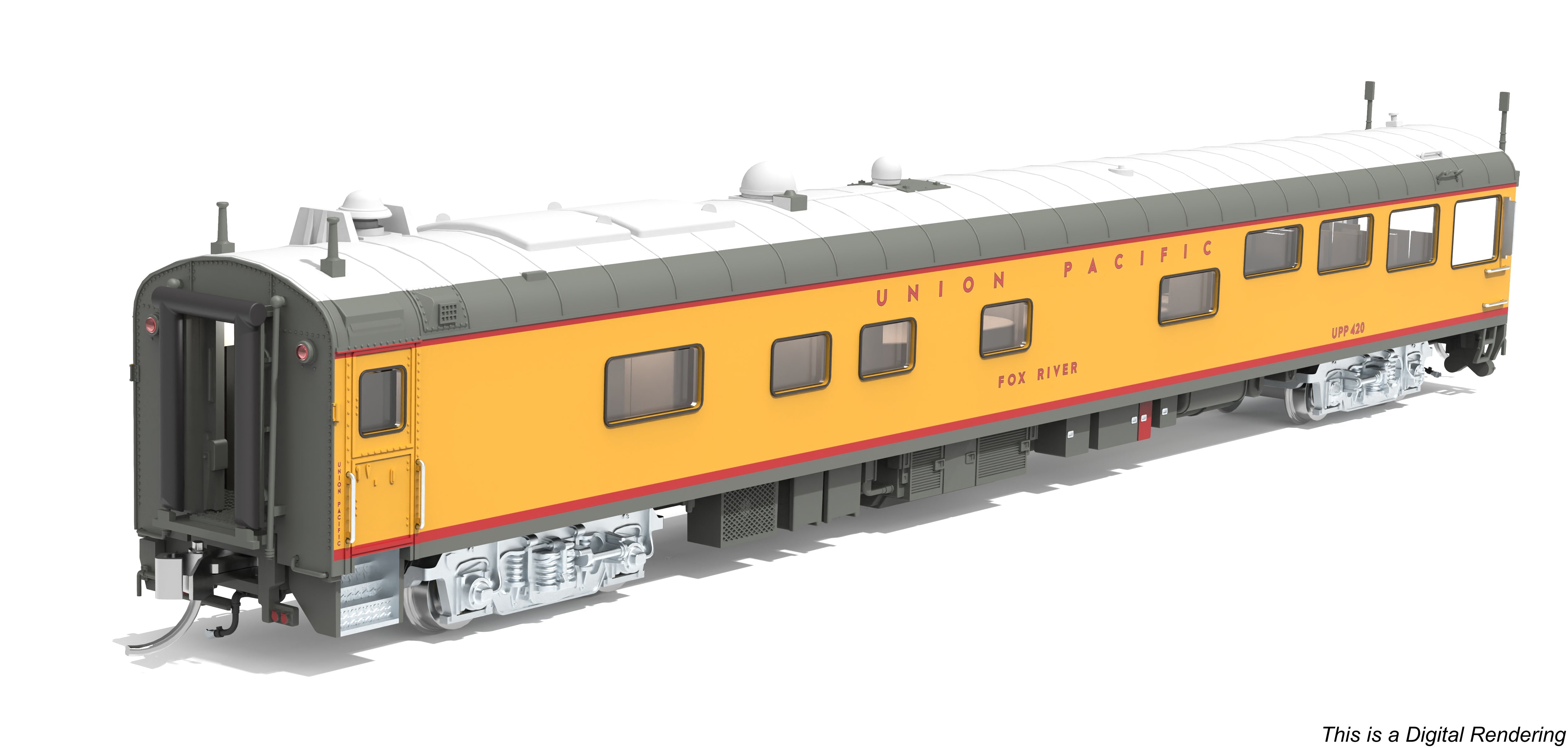 Broadway Limited Imports 10501 N Union Pacific "Fox River" Track Inspection Car, 2006-Present Appearance