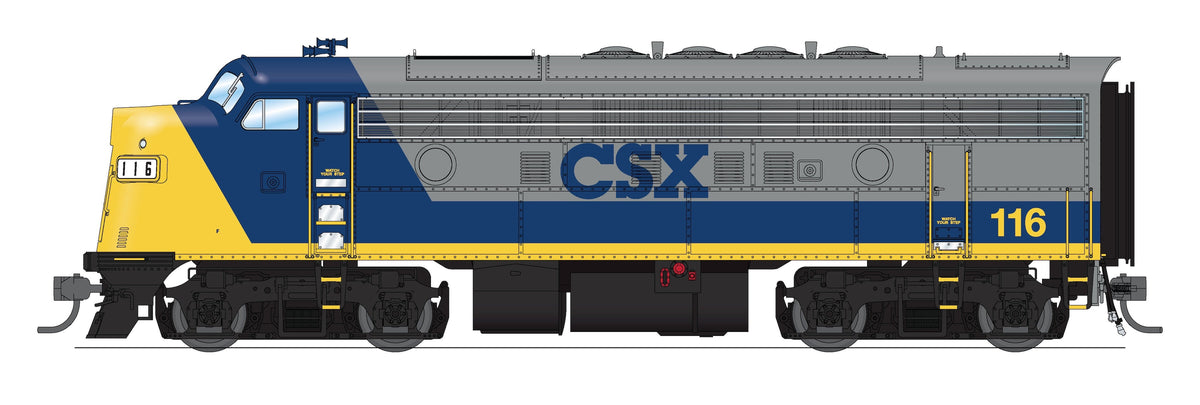 Broadway Limited Imports 10540 HO EMD F3A, CSX #116, YN2 Scheme, Paragon4 Sound/DC/DCC