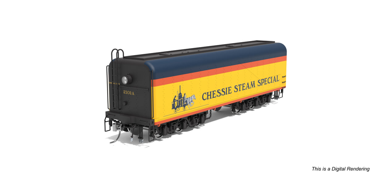 Broadway Limited Imports 10575 HO Chessie Steam Special Auxiliary Water Tender #2101-A