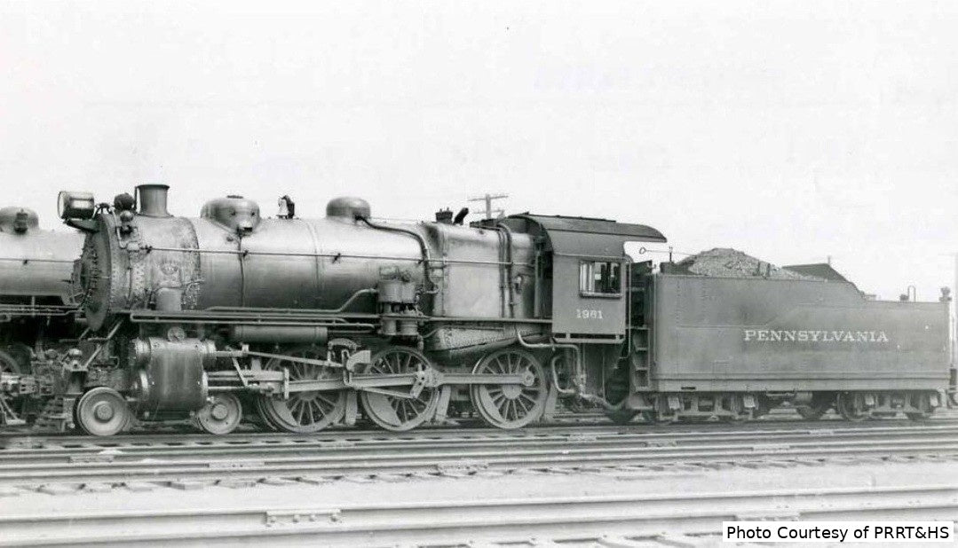 Pennsylvania Railroad G5 4-6-0 #1961 — prototype photo (BLI 10620)