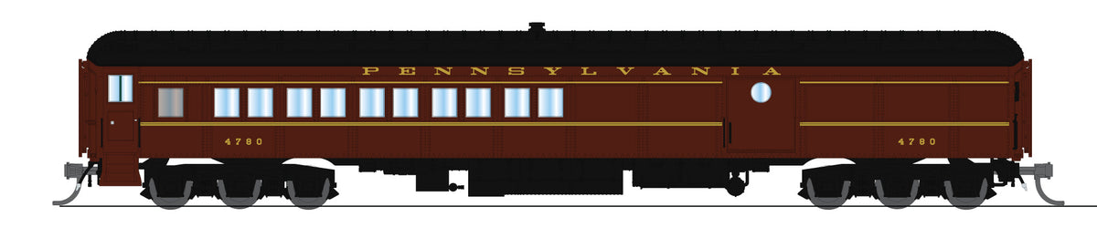 Broadway Limited Imports 10651 N PRR Heavyweight 5-Car Passenger Set, Late 1940's Era