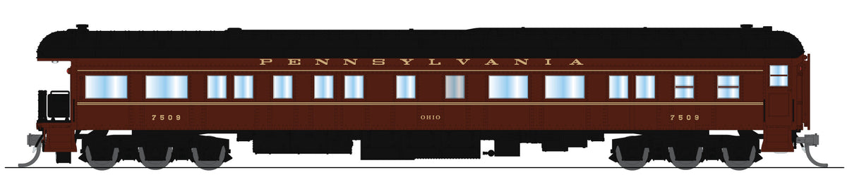 Broadway Limited Imports 10666 N Z74D Business Car, PRR #7509 "Ohio", 1950's Appearance