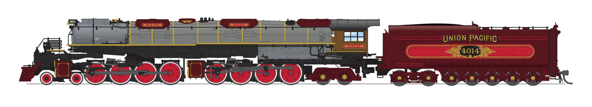 Broadway Limited Imports 10687 N ALCO 4-8-8-4 Big Boy, Union Pacific #4014, Ornate 1800's Fantasy Paint, Stealth Series, No-Sound / DCC-Ready