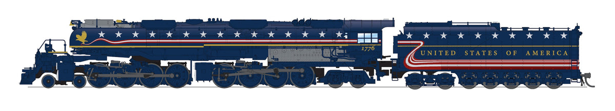 Broadway Limited Imports 10684 N ALCO 4-8-8-4 Big Boy, Union Pacific #1776, AFT 250 Fantasy Appearance, Paragon4 Sound/DC/DCC, Smoke