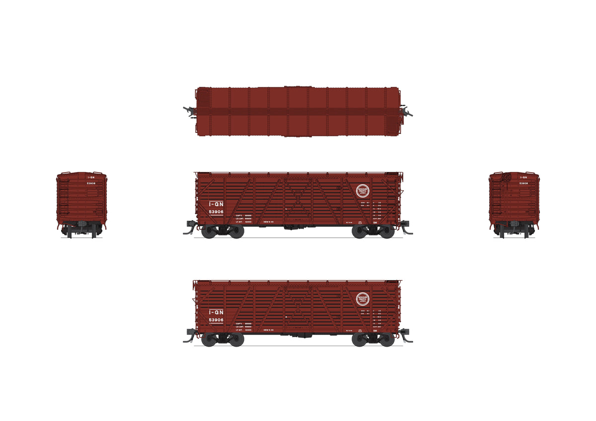 Broadway Limited Imports 10696 HO 40' Wood Stock Car, MP 53906, Cattle Sounds