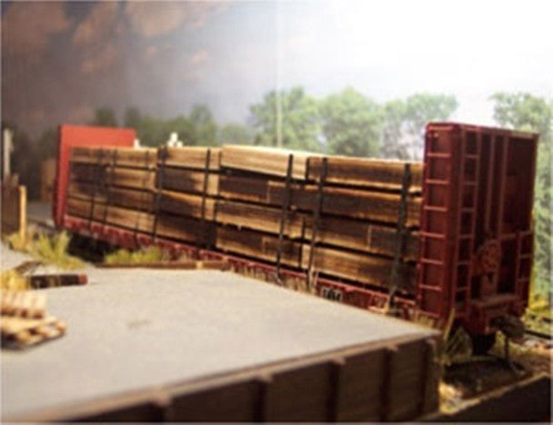 Osborn Models 1070 HO Scale Osborn Model Kits HO 1070 Flatcar Lumber Load Kit - 1 load