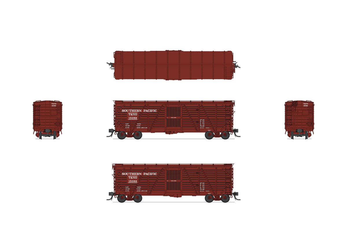 Broadway Limited Imports 10702 HO 40' Wood Stock Car, SP 15089, Cattle Sounds