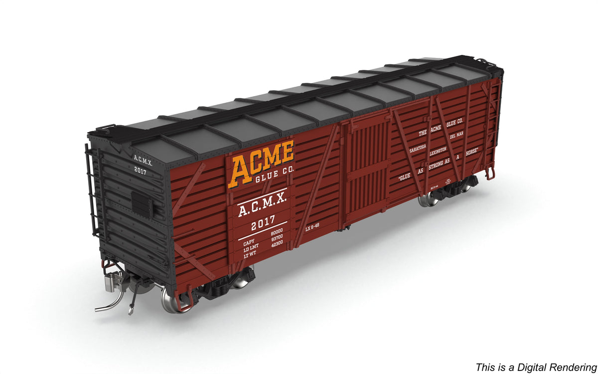 Broadway Limited Imports 10708 HO 40' Wood Stock Car, Acme Glue Factory, Horse Sounds