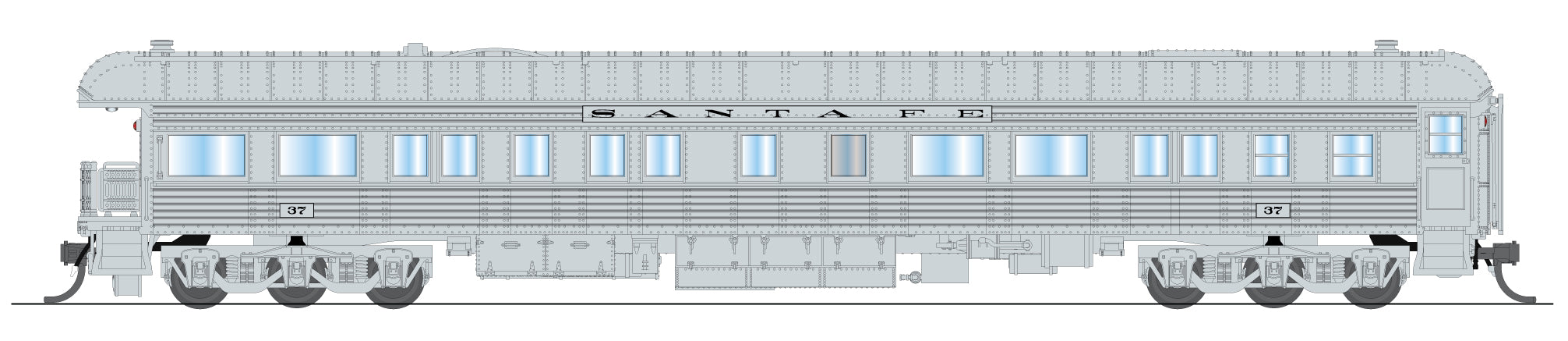 Broadway Limited Imports 10770 N ATSF Heavyweight Business Car #37