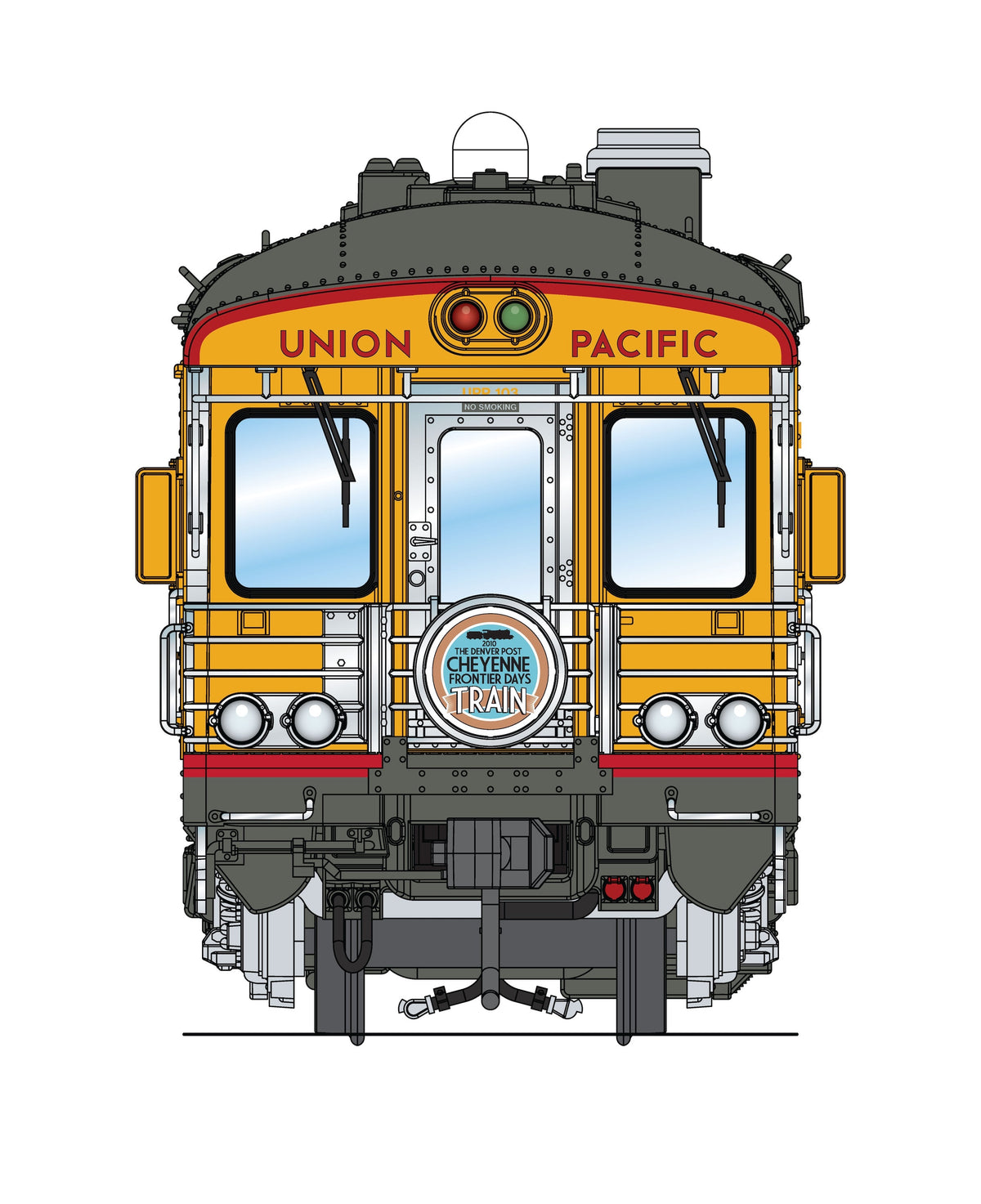 Broadway Limited Imports 10843 HO Union Pacific Business Car #103 "Cheyenne", 2010 Frontier Days Appearance