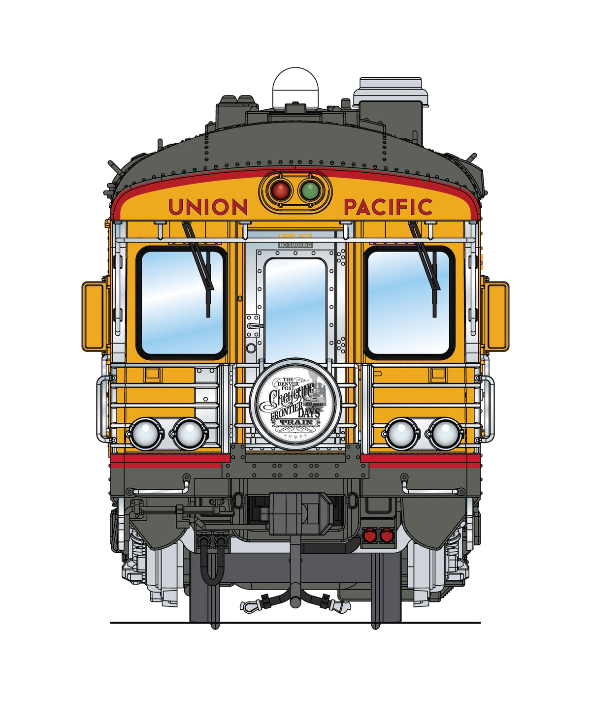 Broadway Limited Imports 10844 HO Union Pacific Business Car #103 "Cheyenne", 2011 Frontier Days Appearance