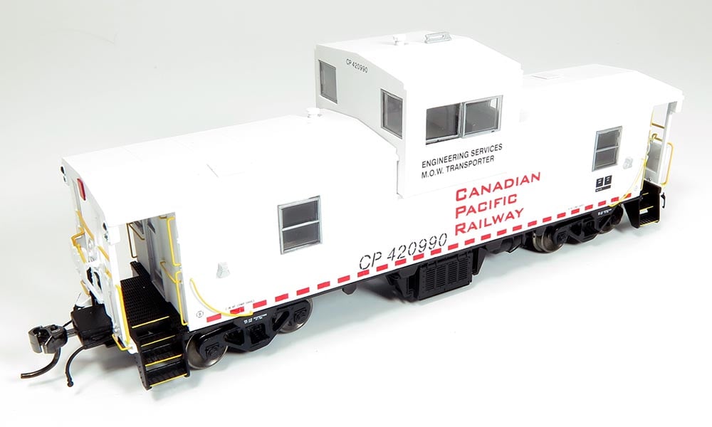 Rapido 110134 HO CP Angus Van Caboose — Canadian Pacific Engineering White #420988 - Oakville Model Trains Depot