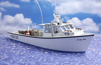 Osborn Models 1123 HO Scale Northumberland Strait 45' Lobster Boat - Waterline Kit - 1 kit