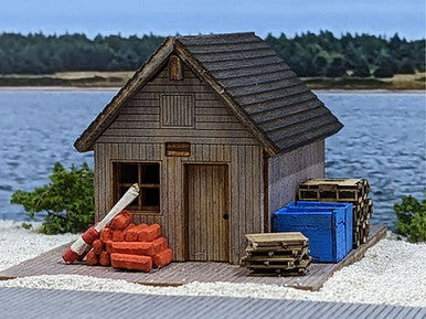 Osborn Models 1125 HO Scale Lobster Fishing Equipment Shed - Wood Kit - 1 kit