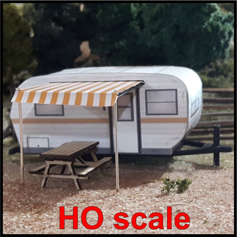 Osborn Models 1126 HO Scale 15' Travel Trailer - Wood Kit - 1 kit