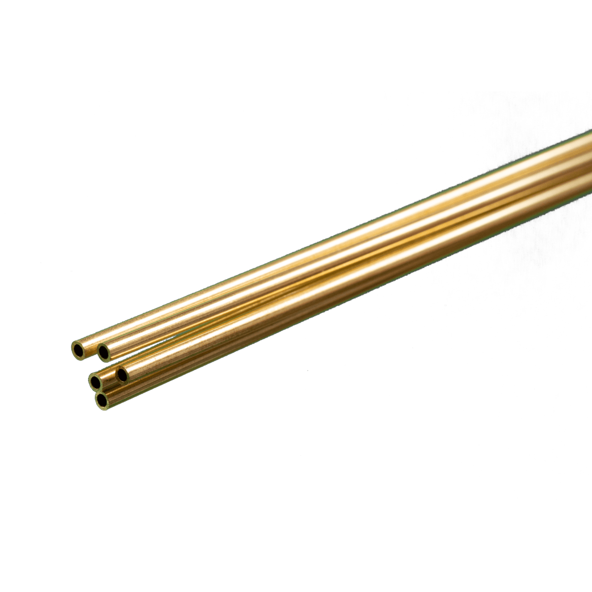 K&S 1144 Round Brass Tube 3/32" OD x 0.014" Wall x 36" Long (5 Pieces) - Oakville Model Trains Depot